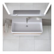 Duravit Waschtisch Qatego 100x47cm, we hgl, m Hahnl., ÜL, Hahnloch-2