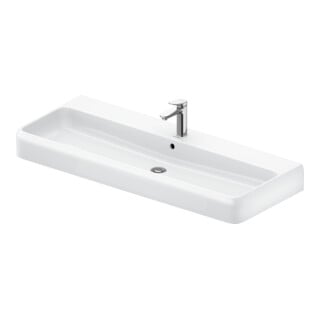 Duravit Waschtisch Qatego 120x47cm, m Hahnl., ÜL, Hahnloch, we hgl