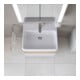 Duravit Waschtisch Qatego 60x47cm, we hgl, m Hahnl., ÜL, Hahnloch
