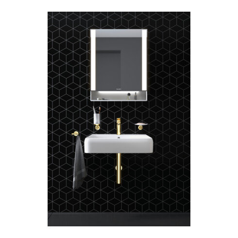 Duravit Waschtisch Qatego 60x47cm, we hgl, m Hahnl., ÜL, Hahnloch
