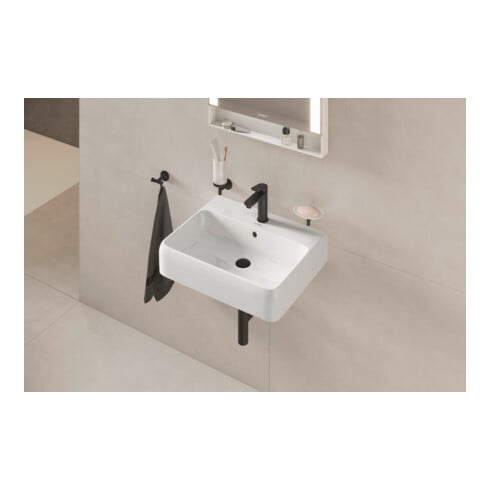 Duravit Waschtisch Qatego 60x47cm, we hgl, m Hahnl., ÜL, Hahnloch