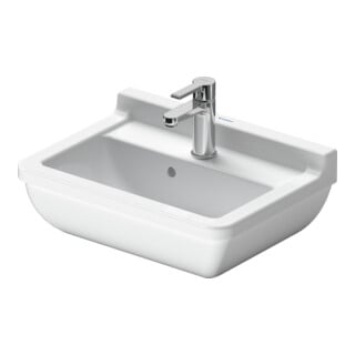 Duravit Waschtisch Starck 3 50x36cm, we, m HL, ÜL, Hahnlochbank