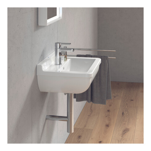 Duravit Waschtisch Starck 3 50x36cm, we, m HL, ÜL, Hahnlochbank