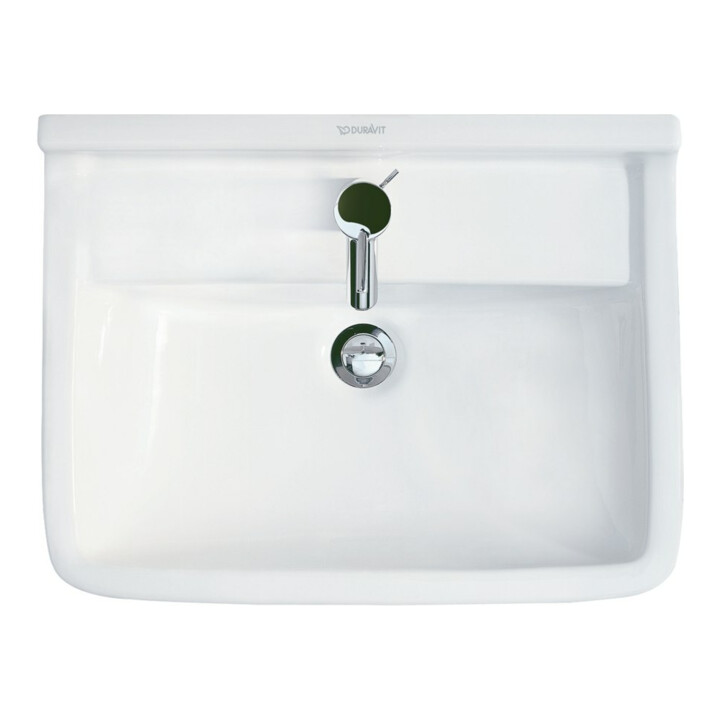 Duravit Waschtisch Starck 3 55x43cm, we, m HL, ÜL, Hahnlochbank