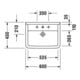 Duravit Waschtisch Starck 3 60x45cm, we WG, m HL, ÜL, Hahnlochbank