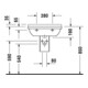 Duravit Waschtisch Starck 3 60x45cm, we WG, m HL, ÜL, Hahnlochbank-5