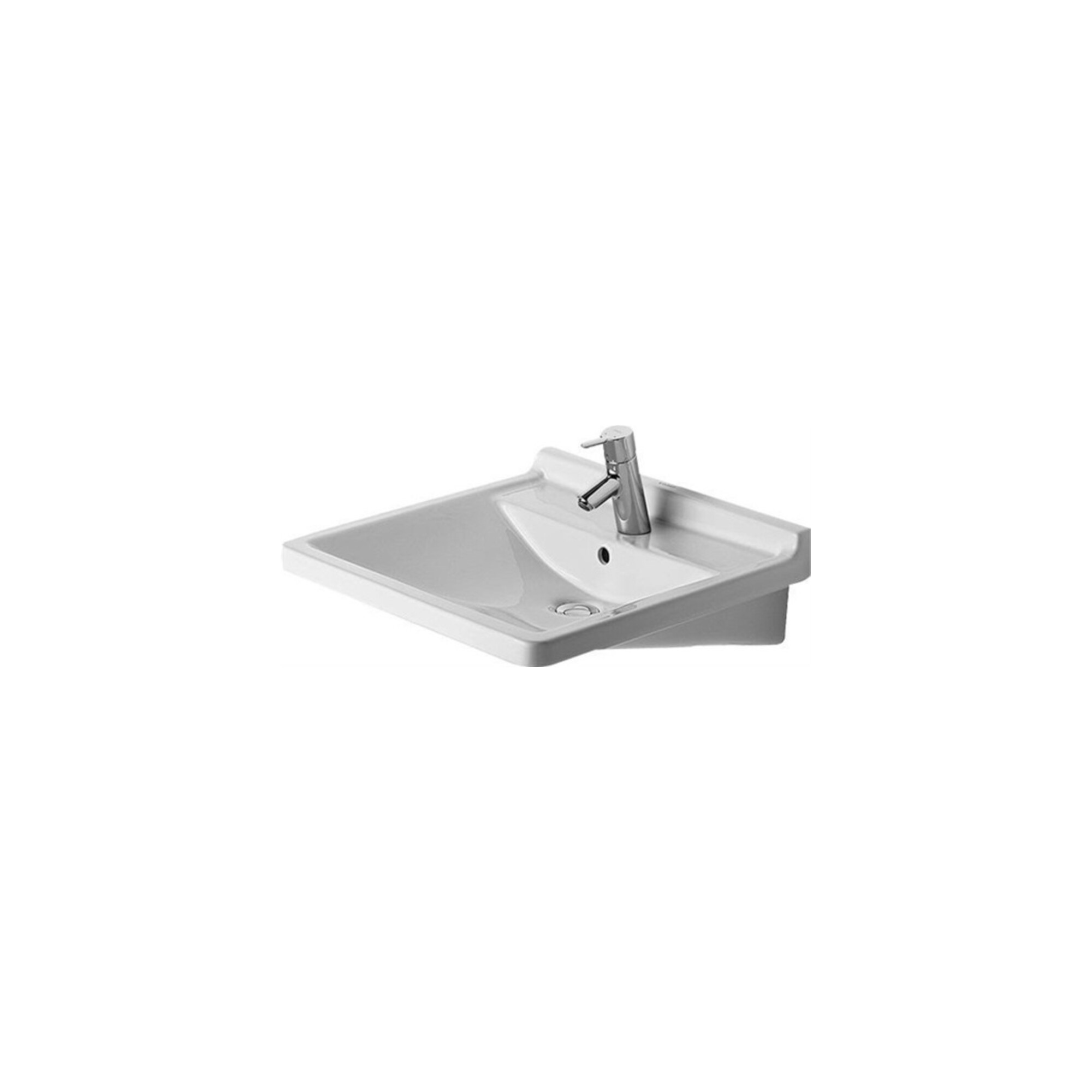 Duravit Waschtisch Starck 3 Vital 60x54,5cm, we, m HL, ÜL, HLB, barrieref.