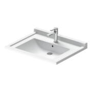 Duravit Waschtisch Starck 3 Vital 70x54,5cm, we, m HL, ÜL, HLB, barrieref.