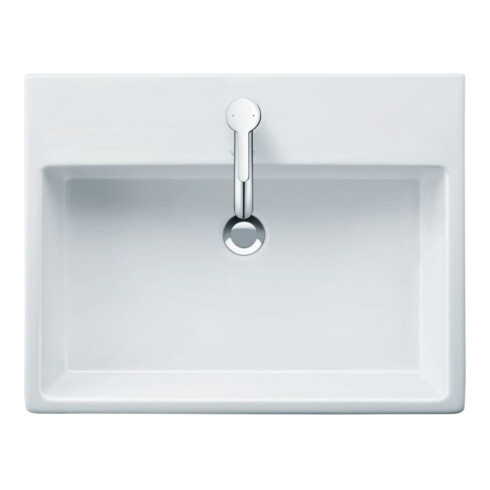 Duravit Möbelwaschtisch geschliffen Vero Air 60x47cm, we, m HL, ÜL, Hahnlochbank