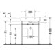 Duravit Waschtisch VERO mit Überlauf, Hahnlochbank, 800 x 470 mm 3 Hahnlöcher weiß