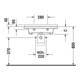 Duravit Waschtisch VITAL MED STARCK 3 ohne Überlauf, mit Hahnlochbank, 700 x 545 mm, Hahnloch-Vorstich weiß-2