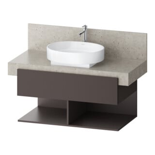 Duravit Waschtischunterschrank Balcoon 100x57x52,2cm, br str, 1 Kast, 2 off Fä