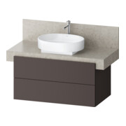 Duravit Waschtischunterschrank Balcoon 100x57x52,2cm, braun strukt., 2 SchKa.