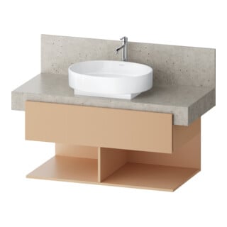 Duravit Waschtischunterschrank Balcoon 100x57x52,2cm, Ter str, 1 Kast, 2 off Fä