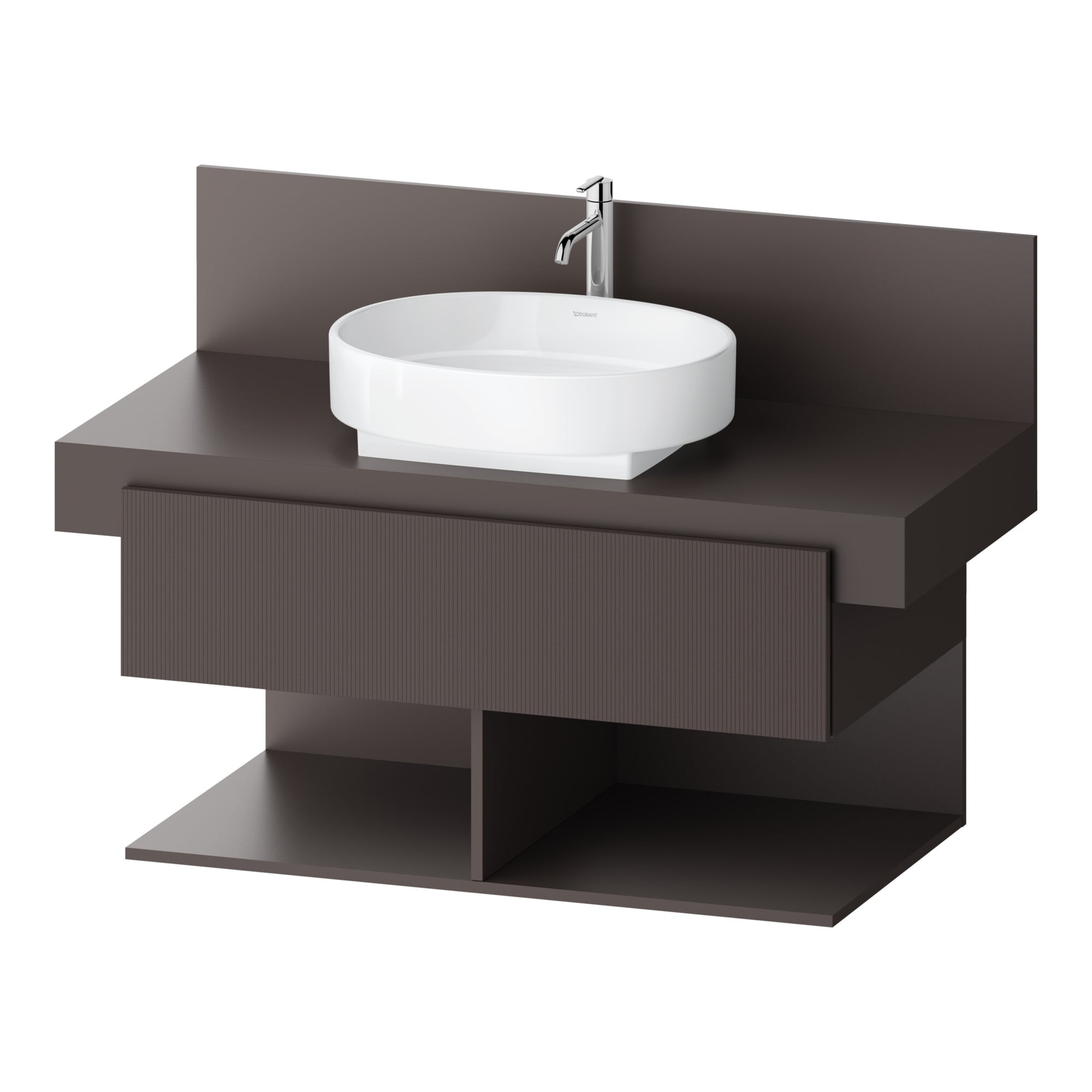 Duravit Waschtischunterschrank Balcoon 100x57x53,4cm, br str, 1 Kast, 2 off Fä