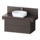 Duravit Waschtischunterschrank Balcoon 100x57x53,4cm, braun strukt., 2 SchKa.-1