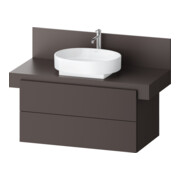 Duravit Waschtischunterschrank Balcoon 100x57x53,4cm, braun strukt., 2 SchKa.
