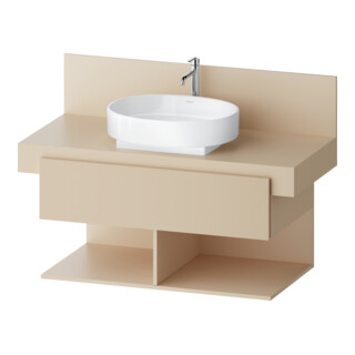Duravit Waschtischunterschrank Balcoon 100x57x53,4cm, s.b str, 1 Kast, 2 off Fä