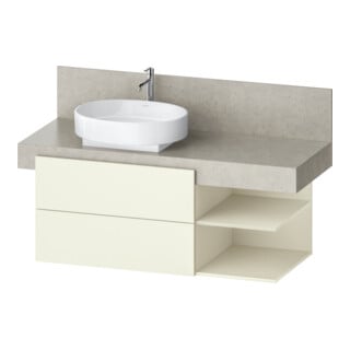 Duravit Waschtischunterschrank Balcoon 120x57x52,2cm, el str, 2 SBK, Beck. li