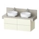 Duravit Waschtischunterschrank Balcoon 120x57x52,2cm, Elfenb. strukt., 4 SchKa.-1