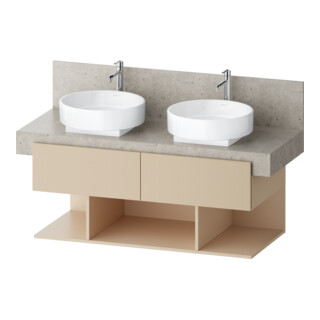 Duravit Waschtischunterschrank Balcoon 120x57x52,2cm, s.b str, 2 SBK, 3 off Fä