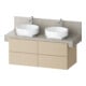 Duravit Waschtischunterschrank Balcoon 120x57x52,2cm, s.beige strukt., 4 SchKa.-1