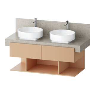 Duravit Waschtischunterschrank Balcoon 120x57x52,2cm, Ter str, 2 SBK, 3 off Fä
