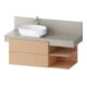 Duravit Waschtischunterschrank Balcoon 120x57x52,2cm, Ter str, 2 SBK, Beck. li-1