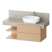 Duravit Waschtischunterschrank Balcoon 120x57x52,2cm, Ter str, 2 SBK, Beck. re