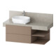 Duravit Waschtischunterschrank Balcoon 120x57x52,2cm, u str, 2 SchKa., Beck. li-1