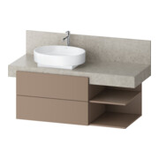 Duravit Waschtischunterschrank Balcoon 120x57x52,2cm, u str, 2 SchKa., Beck. li