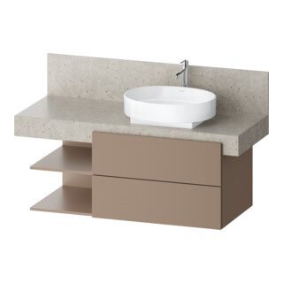 Duravit Waschtischunterschrank Balcoon 120x57x52,2cm, u str, 2 SchKa., Beck. re