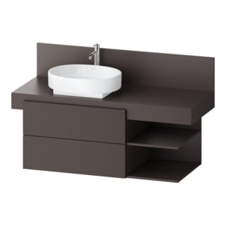 Duravit Waschtischunterschrank Balcoon 120x57x53,4cm, br str, 2 SBK, Beck. li