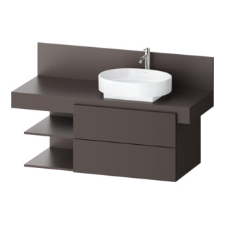 Duravit Waschtischunterschrank Balcoon 120x57x53,4cm, br str, 2 SBK, Beck. re