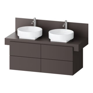 Duravit Waschtischunterschrank Balcoon 120x57x53,4cm, braun strukt., 4 SchKa.