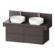 Duravit Waschtischunterschrank Balcoon 120x57x53,4cm, braun strukt., 4 SchKa.-1