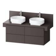 Duravit Waschtischunterschrank Balcoon 120x57x53,4cm, braun strukt., 4 SchKa.