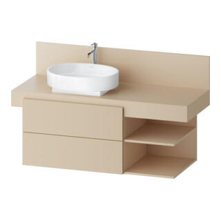 Duravit Waschtischunterschrank Balcoon 120x57x53,4cm, s.b str, 2 SBK, Beck. li