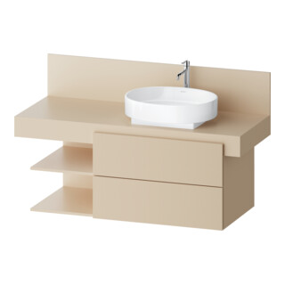 Duravit Waschtischunterschrank Balcoon 120x57x53,4cm, s.b str, 2 SBK, Beck. re