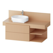Duravit Waschtischunterschrank Balcoon 120x57x53,4cm, Ter str, 2 SBK, Beck. li