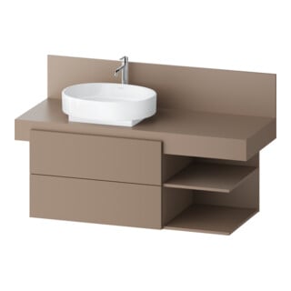 Duravit Waschtischunterschrank Balcoon 120x57x53,4cm, u str, 2 SchKa., Beck. li