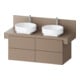 Duravit Waschtischunterschrank Balcoon 120x57x53,4cm, umb strukt., 4 SchKa.-1