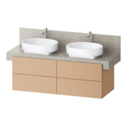 Duravit Waschtischunterschrank Balcoon 140x57x52,2cm, Terra strukt., 4 SchKa.