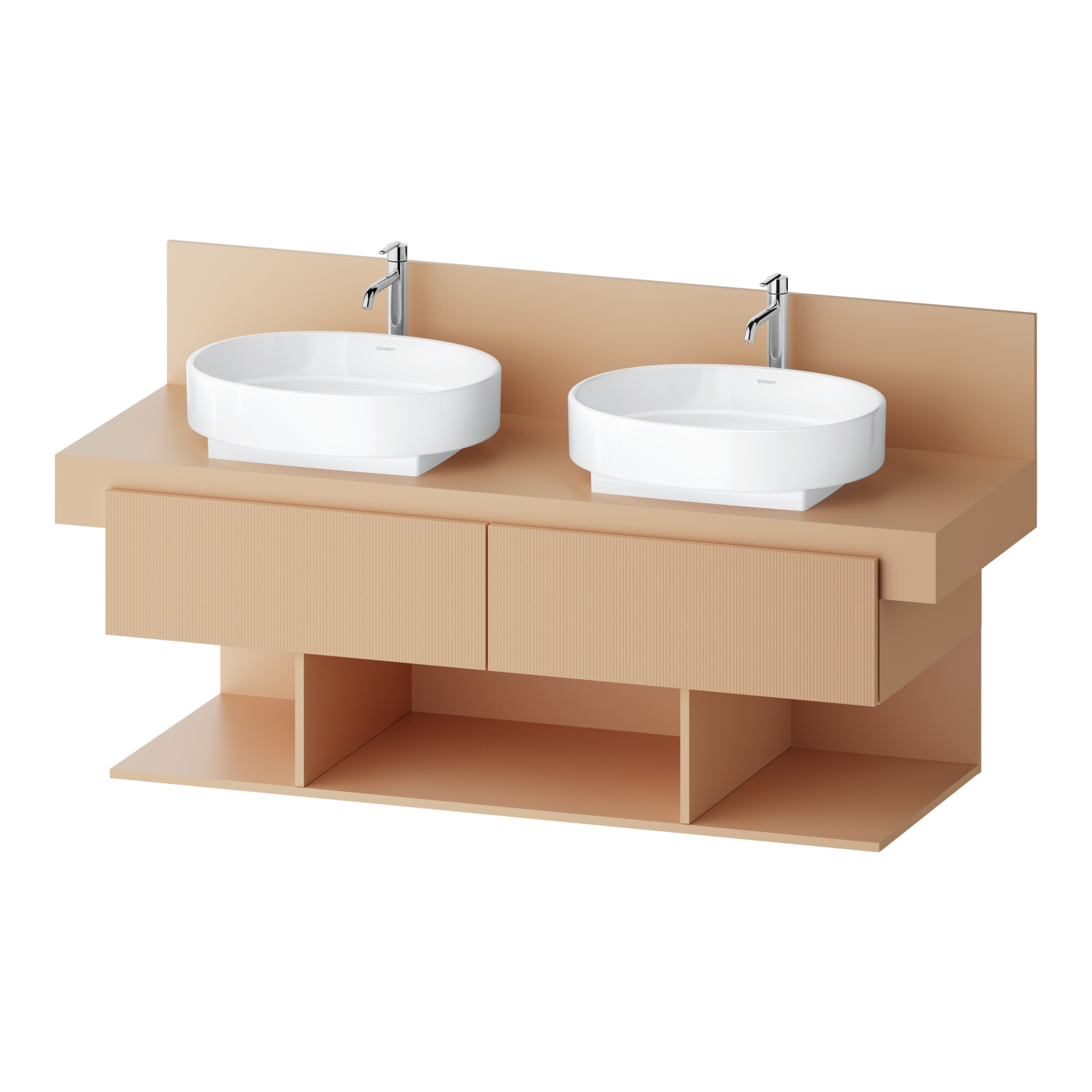 Duravit Waschtischunterschrank Balcoon 140x57x53,4cm, Ter str, 2 SBK, 3 off Fä