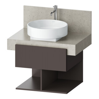 Duravit Waschtischunterschrank Balcoon 60x57x52,2cm, br str, 1 Kast, 2 off Fä