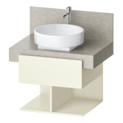Duravit Waschtischunterschrank Balcoon 60x57x52,2cm, el str, 1 Kast, 2 off Fä