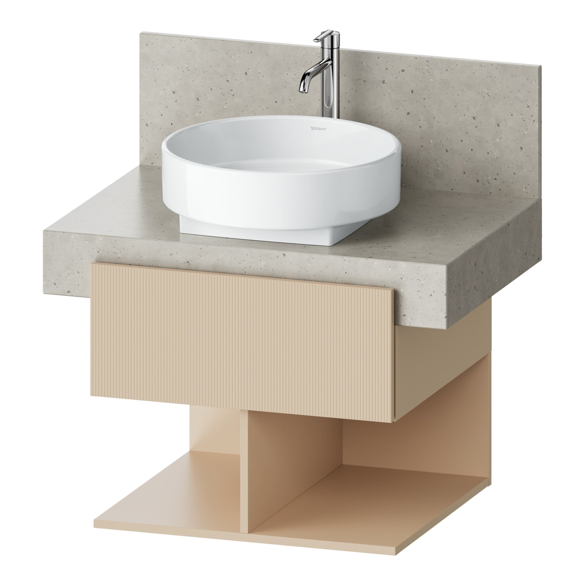 Duravit Waschtischunterschrank Balcoon 60x57x52,2cm, s.b str, 1 Kast, 2 off Fä