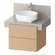 Duravit Waschtischunterschrank Balcoon 60x57x52,2cm, Terra strukt., 2 SchKa.