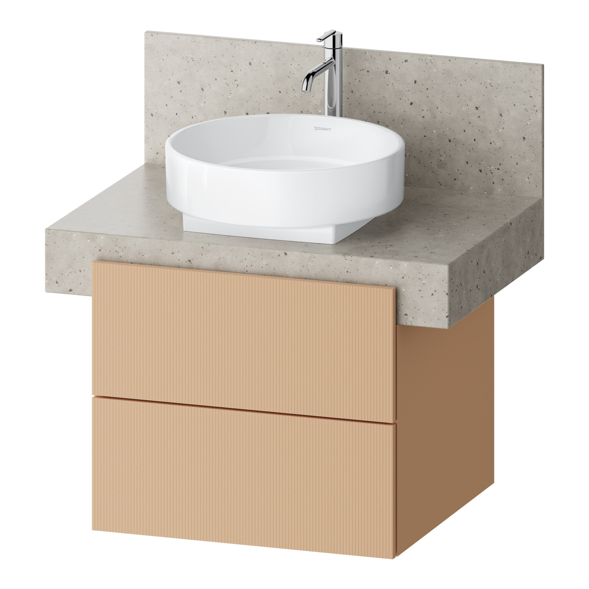 Duravit Waschtischunterschrank Balcoon 60x57x52,2cm, Terra strukt., 2 SchKa.