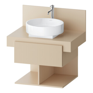 Duravit Waschtischunterschrank Balcoon 60x57x53,4cm, s.b str, 1 Kast, 2 off Fä